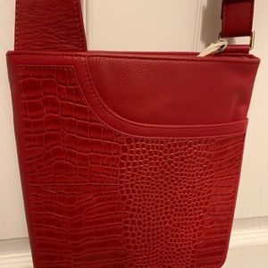 Radley London bright red patch pocket crossbody